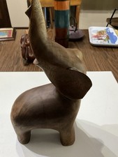 Wood elephant carved for sale  Gurdon