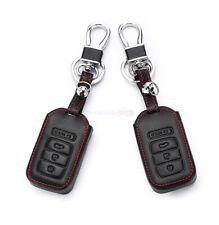 Capa de couro fit Honda Civic HR-V BR-V 4 botões controle remoto chaveiro bolsa suporte, usado comprar usado  Enviando para Brazil
