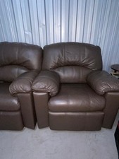 Brown leather seater for sale  ENFIELD