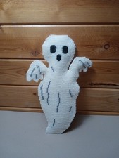 Decoração de Halloween vintage feita à mão ponto cruz pendurado fantasma 15" X 6" comprar usado  Enviando para Brazil
