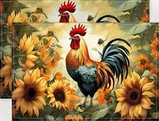 Rooster kitchen placemats for sale  Mukwonago