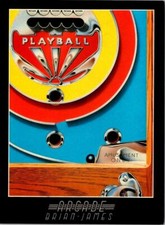 Cartão postal continental ARCADE~PLAYBALL arte por Brian James máquina de pinball 4X6 comprar usado  Enviando para Brazil