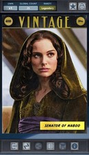Star Wars Card Trader Vintage 2025 Cromado Preto 25cc Legendary Senator Of Naboo comprar usado  Enviando para Brazil
