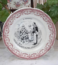 Assiette parlante sarreguemine d'occasion  Saint-Louis