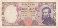 10000 lire michelangiolo usato  Livorno