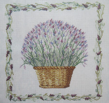 Stickvorlage lavendel korb gebraucht kaufen  Wuppertal