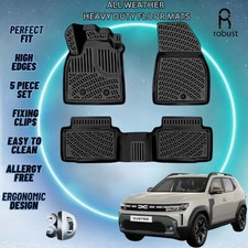 Usado, Tapetes de assoalho personalizados compatíveis com forros de borracha para todas as condições climáticas Dacia Duster 2024-2026 4x2 TPE comprar usado  Enviando para Brazil