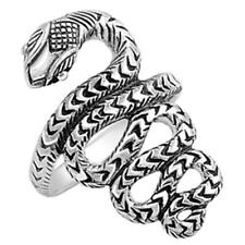 Anillo de moda serpiente de plata esterlina .925 nuevo talla 5-10 segunda mano  Embacar hacia Argentina