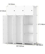 Portable wardrobe foldable for sale  HAYWARDS HEATH