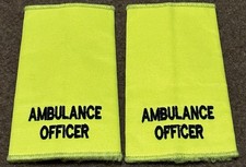 Ambulance officer epaulettes for sale  HESSLE