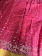 Red jamdani saree for sale  LONDON