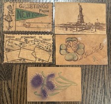 Antique leather postcards for sale  Lemont
