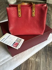 Bolsa tote Louis Vuitton vermelha rosa Vernis Reade PM monograma com certificado de autenticidade comprar usado  Enviando para Brazil