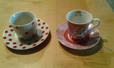 Minitassen untertasse getupft gebraucht kaufen  Hauzenberg