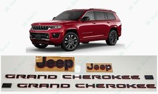 4PCS vermelho preto lustroso Dianteiro E Traseiro Jeep porta Emblemas 2021+ Jeep Grand Cherokee L/Wl, usado comprar usado  Enviando para Brazil