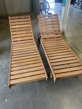 Pair hardwood wooden for sale  CARDIFF
