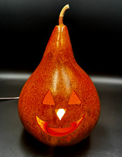 Usado, Cabo Meadowbrooke Gourds Jack O Lanterna Rosto Pateta Iluminado Halloween Abóbora 13” comprar usado Usado, Cabo Meadowbrooke Gourds Jack O Lanterna Rosto Pateta Iluminado Halloween Abóbora 13” comprar usado  Enviando para Brazil