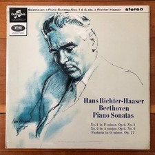 BEETHOVEN Piano Sonatas 1&2 LP HANS RICHTER-HAASER Columbia Stereo SAX 2574 ED1 comprar usado  Enviando para Brazil