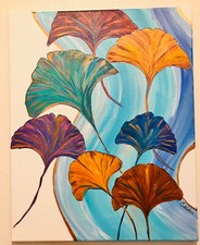 Original floral acrylic for sale  Fairbanks
