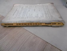Honda parts list for sale  SOUTHEND-ON-SEA
