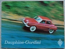 Folheto de vendas de carros RENAULT DAUPHINE GORDINI c1958 #45840.03.06 comprar usado  Enviando para Brazil