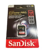 Cartão de memória SanDisk Extreme PRO 128GB UHS-I U3 SDXC 200MB/s 4K SDSDXXD-128G comprar usado  Enviando para Brazil