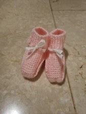 Babyschuhe selbstgestrickt han gebraucht kaufen Babyschuhe selbstgestrickt han gebraucht kaufen  Pforzheim