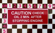 Caution check oil for sale  BEWDLEY