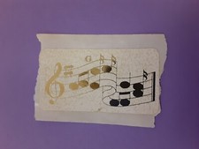 Usado, módulo adesivo vintage anos 80 notas musicais douradas *danificado* comprar usado  Enviando para Brazil