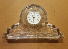 CONCEPT RELÓGIO DE LAREIRA DE VIDRO CRISTAL FRANCÊS TRANSPARENTE QUARTZO - NOVA BATERIA INCLUÍDA  comprar usado  Enviando para Brazil