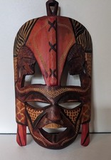 Tribal mask carved for sale  MIDHURST