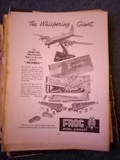 El58 Ephemera 1958 anúncio sapo modelo aeronave o sussurrante barco gigante  comprar usado  Enviando para Brazil