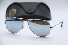 GAFAS DE SOL RAY BAN AVIATOR 019/W3 AVIATOR PLATEADAS POLARIZADAS ESPEJADAS CON ESTUCHE 58-15 segunda mano  Embacar hacia Argentina