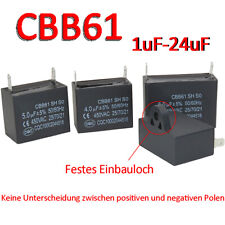 Usado, CBB61 Kondensator 350V/450V AC 1uF-24uF Kondensator Motor Fan Start Capacitor comprar usado  Enviando para Brazil