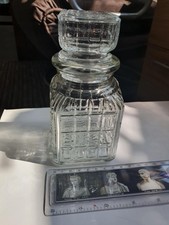 Square glass decanter for sale  NEATH