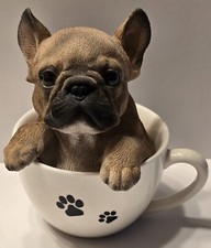 Caneca de café decorativa adorável filhote de buldogue francês estampas de pata 🐾🐶 comprar usado  Enviando para Brazil