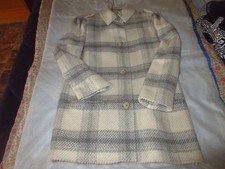 Manteau écru carreaux d'occasion  Dombasle-sur-Meurthe