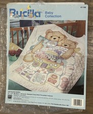 Kit de ponto cruz estampado Bucilla God Bless Babies 34 X 43 capa de berço 41196 comprar usado  Enviando para Brazil