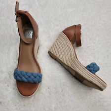 Sandalias de cuña alpargata DV Dolce Vita Decatur para mujer talla 9 correa trenzada azul segunda mano  Embacar hacia Argentina