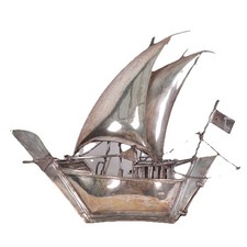 Escultura de navio de prata 925 veleiro esterlina L24cm 325g comprar usado  Enviando para Brazil