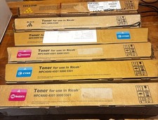 Cartuchos de toner Ricoh genuínos C6003 841853 841854 841855 841856 X6 comprar usado  Enviando para Brazil