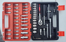 Kit de herramientas de reparación de automóviles 53 piezas con juego de llaves dinamométricas y destornilladores de trinquete segunda mano  Embacar hacia Mexico