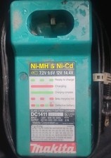 Carregador de bateria Makita ferramenta elétrica DC1411 7.2V 9.6V 12V 14.4V Ni-MH e Ni-Cd comprar usado  Enviando para Brazil