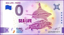 UEPK / SEA LIFE - PARIS / BILLET 0 € / 0 EURO-SCHEIN / 2025-4, używany na sprzedaż  Wysyłka do Poland