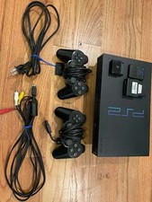 Sony Playstation 2 (FRETE GRÁTIS), 2 controles com fio, 2 cartões de memória de 8 MB e comprar usado  Enviando para Brazil