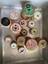 Wooden cotton reels for sale  TAYPORT