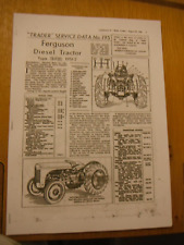 Ferguson tef tractor for sale  CHESTERFIELD