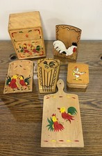 Vintage wooden rooster for sale  Watsonville