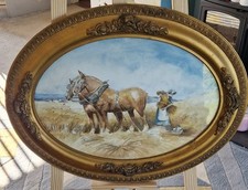 Antique vtg oval for sale  BEDALE