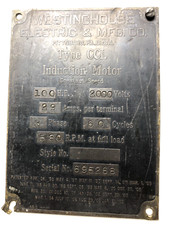 Vtg name plate d'occasion  Expédié en Belgium